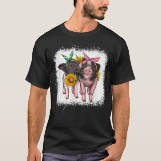 男の子にはかわいい西のかわいい赤ちゃん豚 Tシャツ