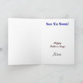 男の子には父親のデイカーカスタマイズドを期待！ カード (内部)