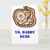 男の子には父親のデイカーカスタマイズドを期待！ カード (黄色い花)