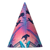 男の子にトランポリンクールパーク13歳の誕生日 パーティーハット (裏面)