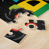 男の子にパーソナライズされたモンスターのトラックのギフトを命名 ジグソーパズル (側面)