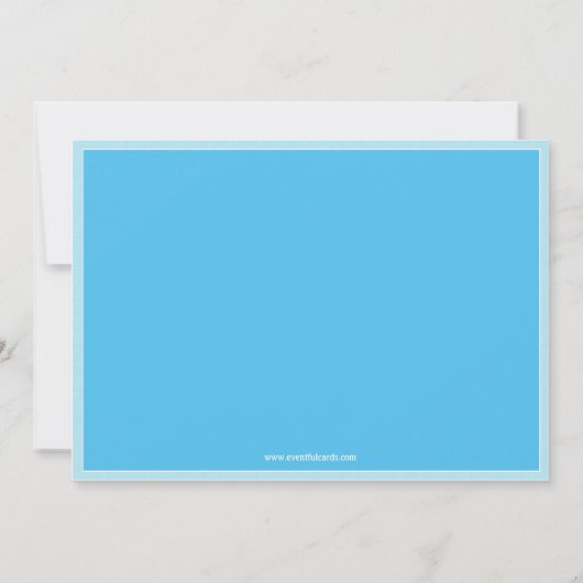 男の子のああベビーシャワーの招待状 招待状 (裏面)