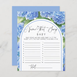 男の子のあじさいが名曲ベビーシャワーゲーム