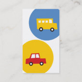 男の子のおもちゃが車のおもしろいを運ぶママ/パパ通話カード コーリングカード (裏面)