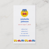 男の子のおもちゃが車のおもしろいを運ぶママ/パパ通話カード コーリングカード (正面)