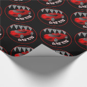 男の子のおもちゃの赤いスポーツ・カーの包装紙 ラッピングペーパー (角)