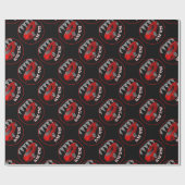 男の子のおもちゃの赤いスポーツ・カーの包装紙 ラッピングペーパー (フラット)