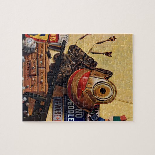 男の子のおもちゃの静物画 ジグソーパズル (横)