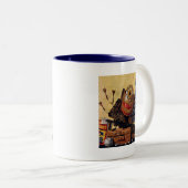 男の子のおもちゃの静物 ツートーンマグカップ (正面右)