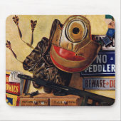 男の子のおもちゃの静物 マウスパッド (正面)