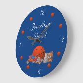 男の子のおもちゃをテーマにしたアクリルの壁掛け時計 ラージ壁時計 (傾斜)