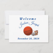 男の子のおもちゃをテーマにしたエンクロージャカード 招待状 (正面)