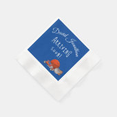 男の子のおもちゃをテーマにした赤ちゃんシャワー 縁ありカクテルナプキン (角)