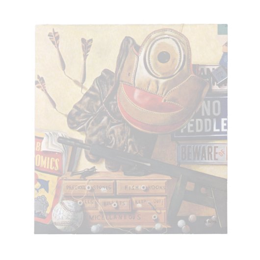 男の子のおもちゃライフ ノートパッド (正面)