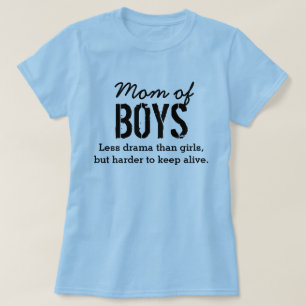 男の子のお母さん Tシャツ