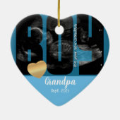 男の子のお知らせ – DIY文字付きソノグラム セラミックオーナメント (裏面)