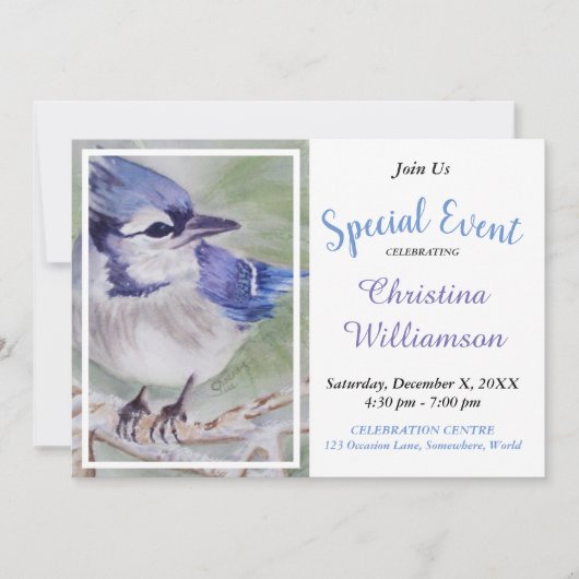 男の子のお祝いパーティー招待状 招待状 (正面)