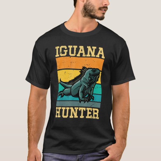 男の子のためのイグアナハンターIguanas Iguana Lizard男性 Tシャツ (正面)