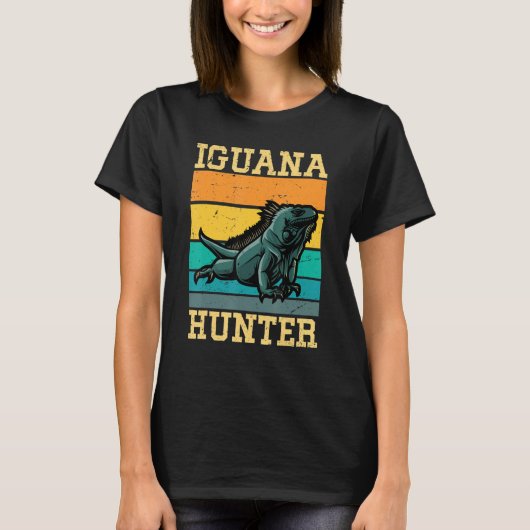 男の子のためのイグアナハンターIguanas Iguana Lizard男性 Tシャツ (正面)