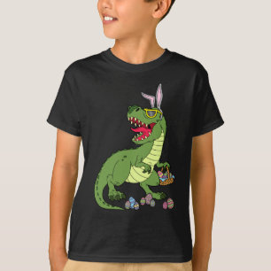 男の子のためのクールなイースター恐竜のワイシャツのギフト Tシャツ