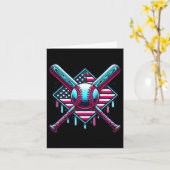 男の子のためのドリップを販売アメリカ国旗グラフィックパトリ カード (黄色い花)