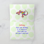 男の子のためのハッピーバースデー カード (内部)