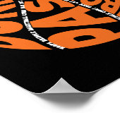 男の子のためのバスケットボールのフード付男性の女性の女の子ワード ポスター (角)