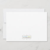 男の子のためのミルクおよびクッキーの誕生日のパーティの招待状 招待状 (裏面)