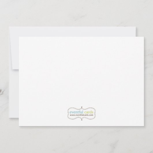 男の子のためのミルクおよびクッキーの誕生日のパーティの招待状 招待状 (裏面)