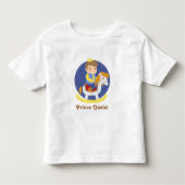 男の子のためのロッキングホースのかわいい小さな王子 トドラーTシャツ (正面)