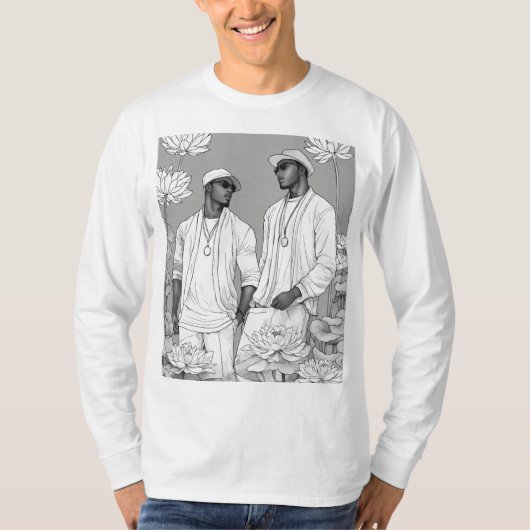 男の子のためのロングスリーブtシャツ tシャツ (正面)