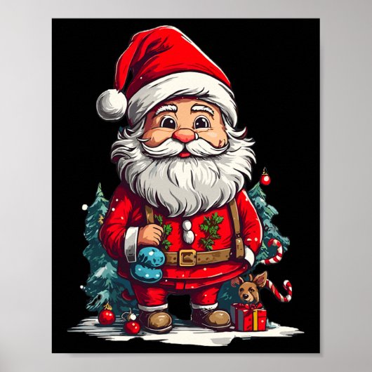 男の子のための幸せなクリスマスサンタ1 ポスター (正面)