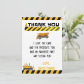 男の子のための建築のサンキューカード サンキューカード (スタンド正面)