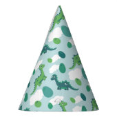 男の子のための恐竜の卵の誕生会の帽子 パーティーハット (左)