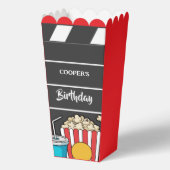 男の子のための映画鑑賞会の誕生日パーティー フェイバーボックス (正面)