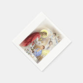 男の子のための最初の聖餐式紙ナプキンス スタンダードカクテルナプキン (角)