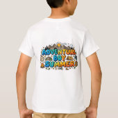男の子のための涼しい夏のTシャツデザイン Tシャツ (裏面)