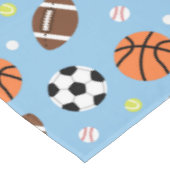 男の子のための球のスポーツがテーマのパターン テーブルクロス (アングル)