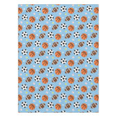 男の子のための球のスポーツがテーマのパターン テーブルクロス (正面)