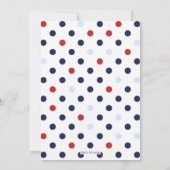 男の子のための航海のなベビーシャワーの招待状 招待状 (裏面)