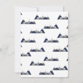 男の子のための赤ちゃんシャワーの招待を受ける 招待状 (裏面)