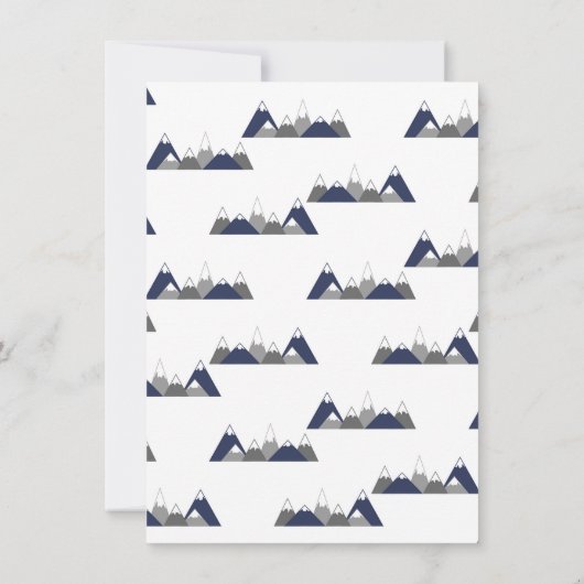 男の子のための赤ちゃんシャワーの招待を受ける 招待状 (裏面)