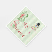 男の子のための赤ちゃんシャワーナプキン スタンダードランチョンナプキン (角)