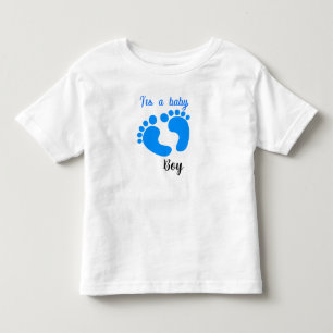 男の子のための赤ちゃんシャワーTシャツデザイン トドラーTシャツ