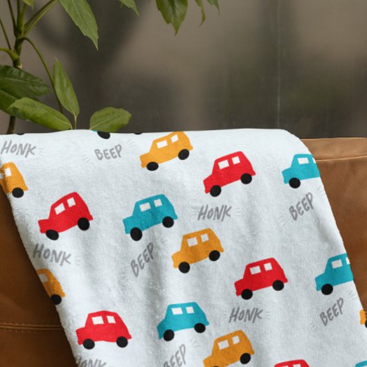 男の子のための車 フリースブランケット