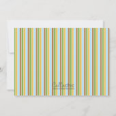 男の子のための野生の列車のサファリ動物の招待状 招待状 (裏面)