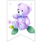 男の子のための開花の赤ちゃんシャワーのベビー バンティングフラッグ (第1の旗)