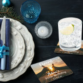 男の子のための50歳の誕生日パーティー応援ビール スクエアペーパーコースター