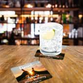 男の子のための60歳の誕生日パーティー応援ビール スクエアペーパーコースター