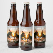 男の子のための60歳の誕生日パーティー応援ビール ビールラベル (ボトル)